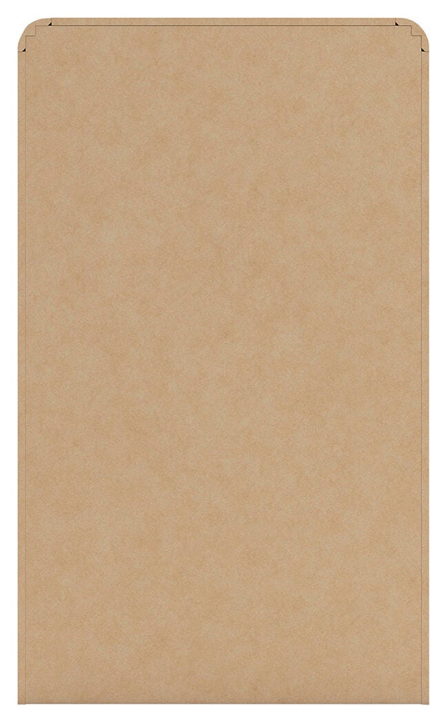Gramburg Chest of Drawers in Warm Natural Brown, back view