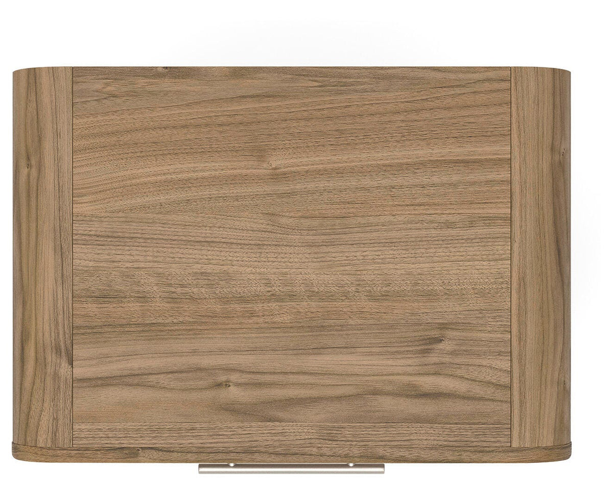 Gramburg Nightstand in Warm Natural Brown, top view
