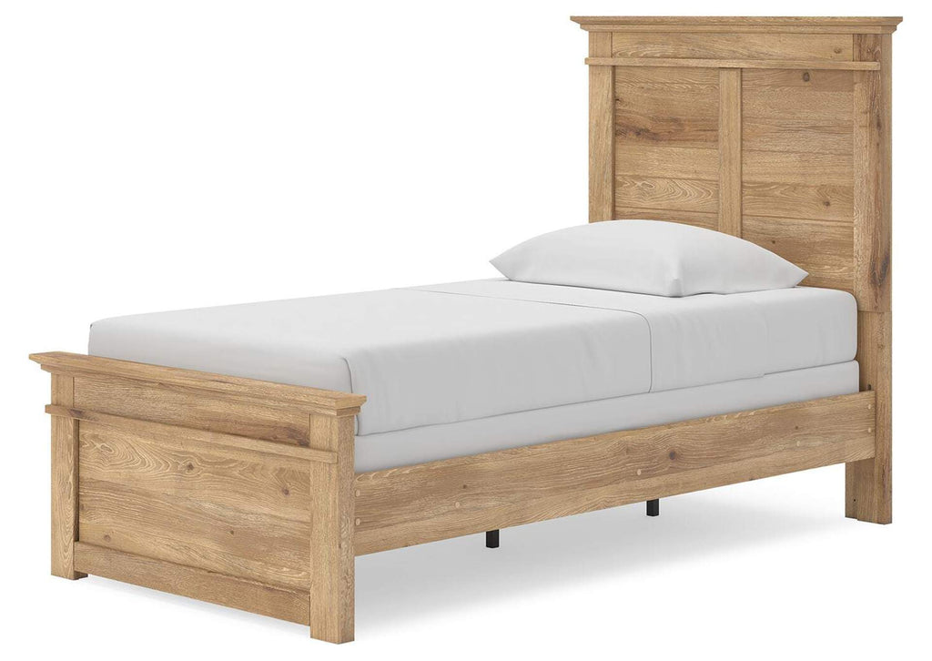 Makidern Twin Panel Bed angled view