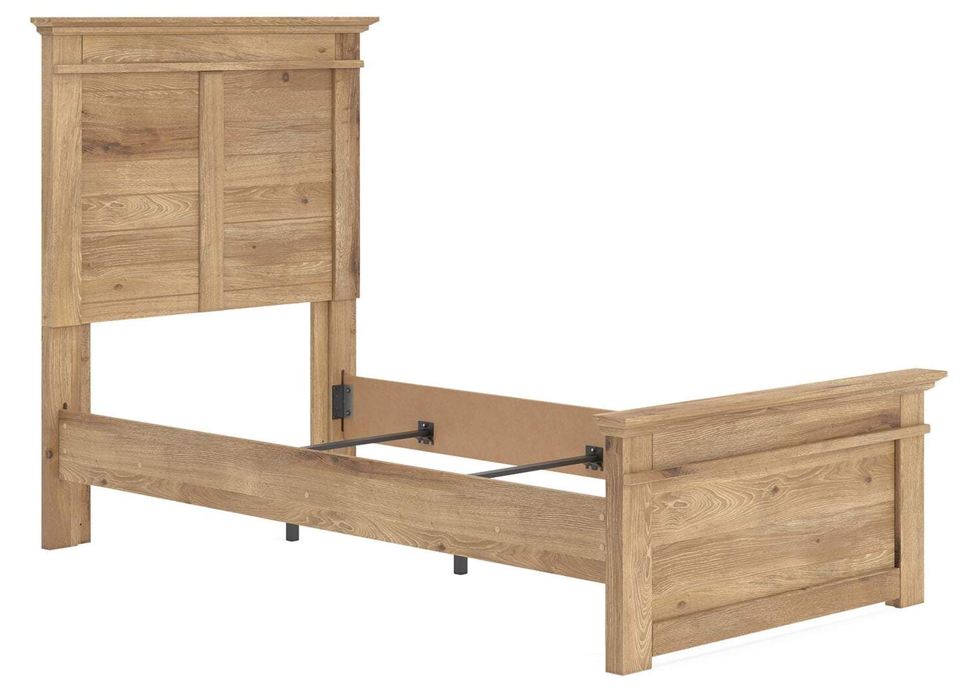 Makidern Twin Panel Bed angled view