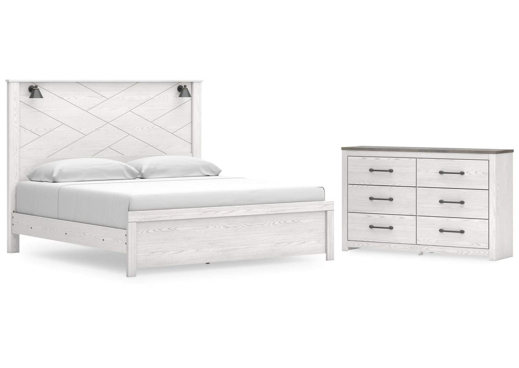 Gerridan King Panel Bed and Dresser