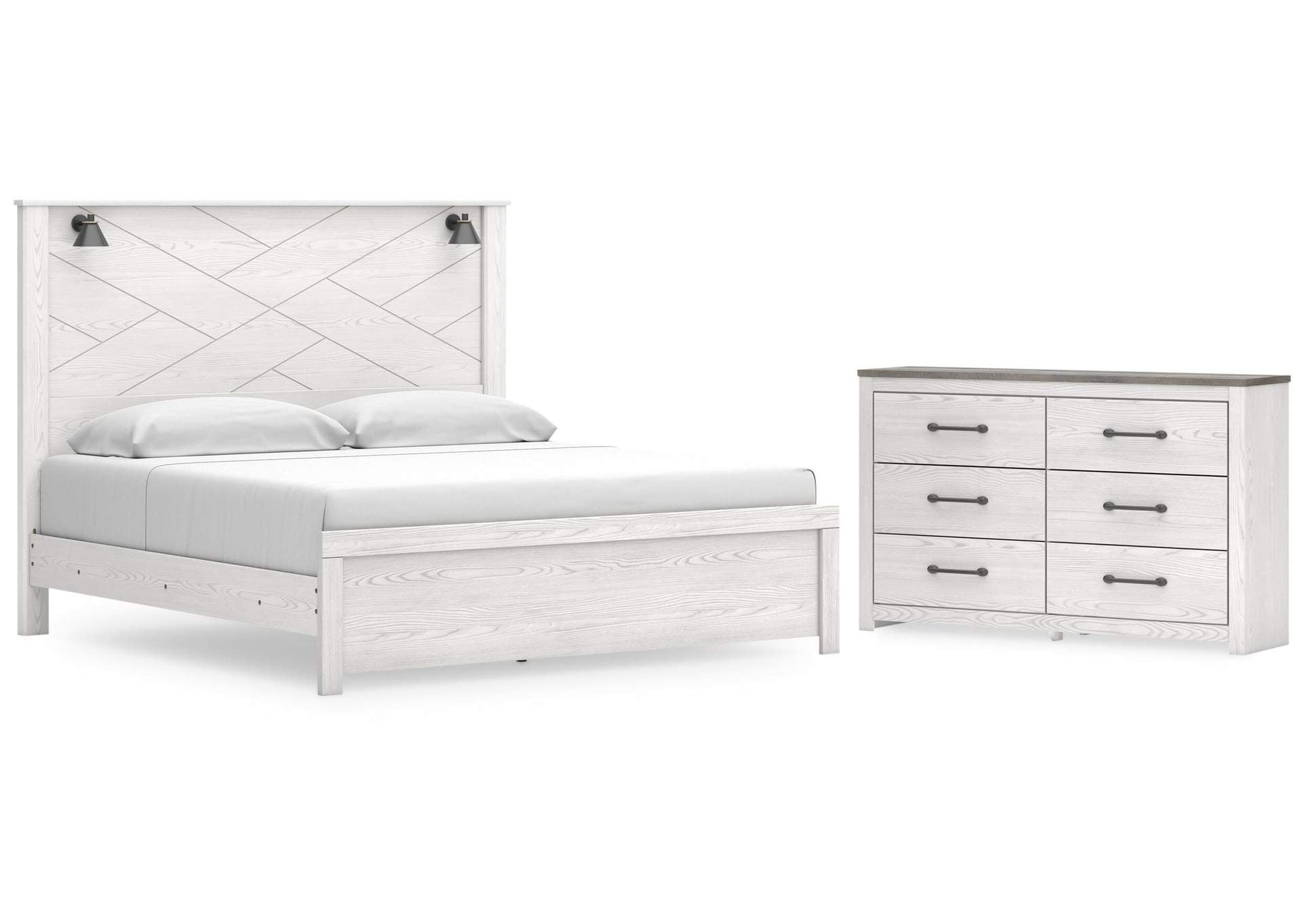 Gerridan King Panel Bed and Dresser