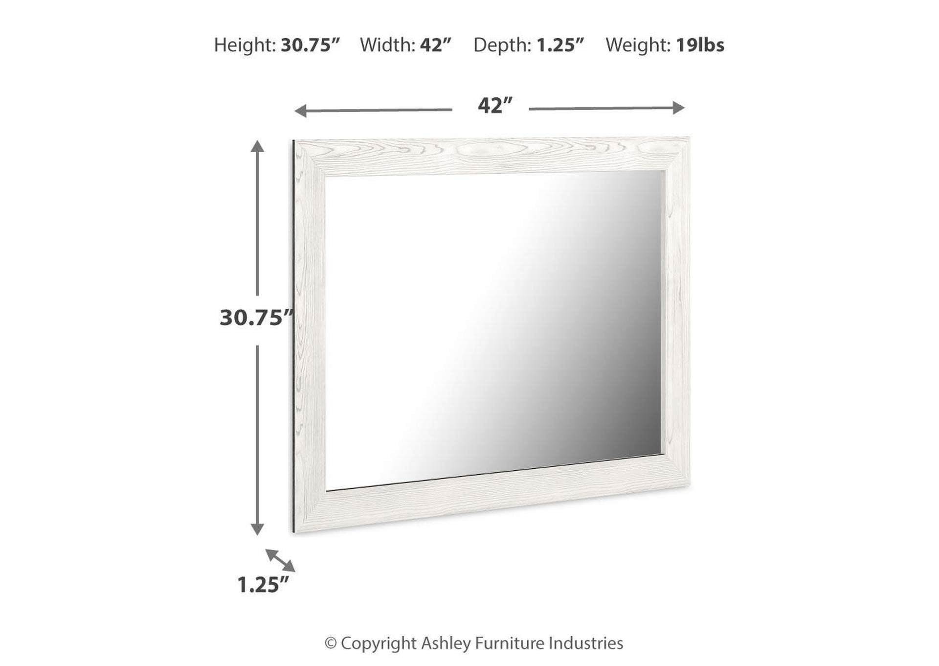 Gerridan Bedroom Mirror dimensions