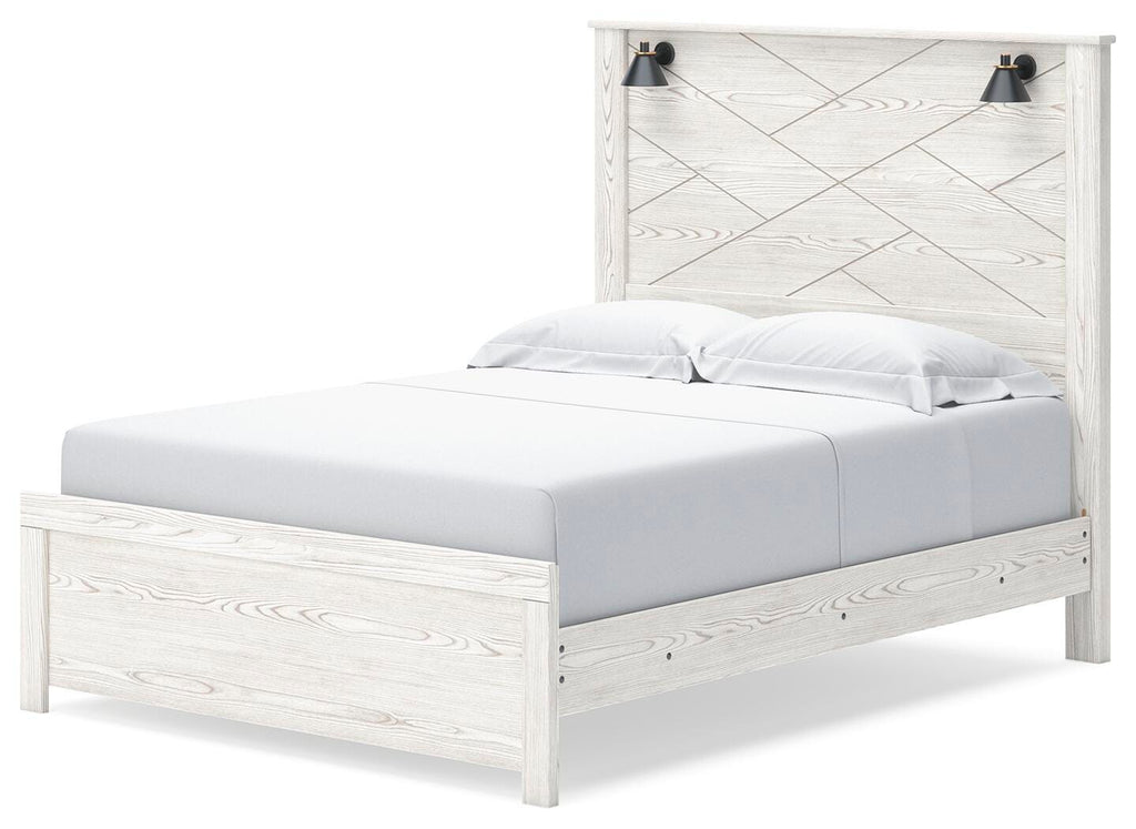 Gerridan Queen Panel Bed with Sconce Lights — view 4