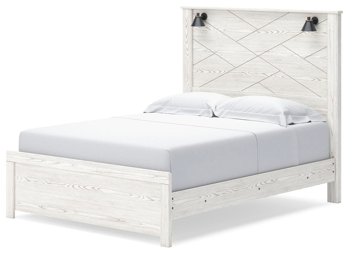 Gerridan Queen Panel Bed with Sconce Lights — view 4