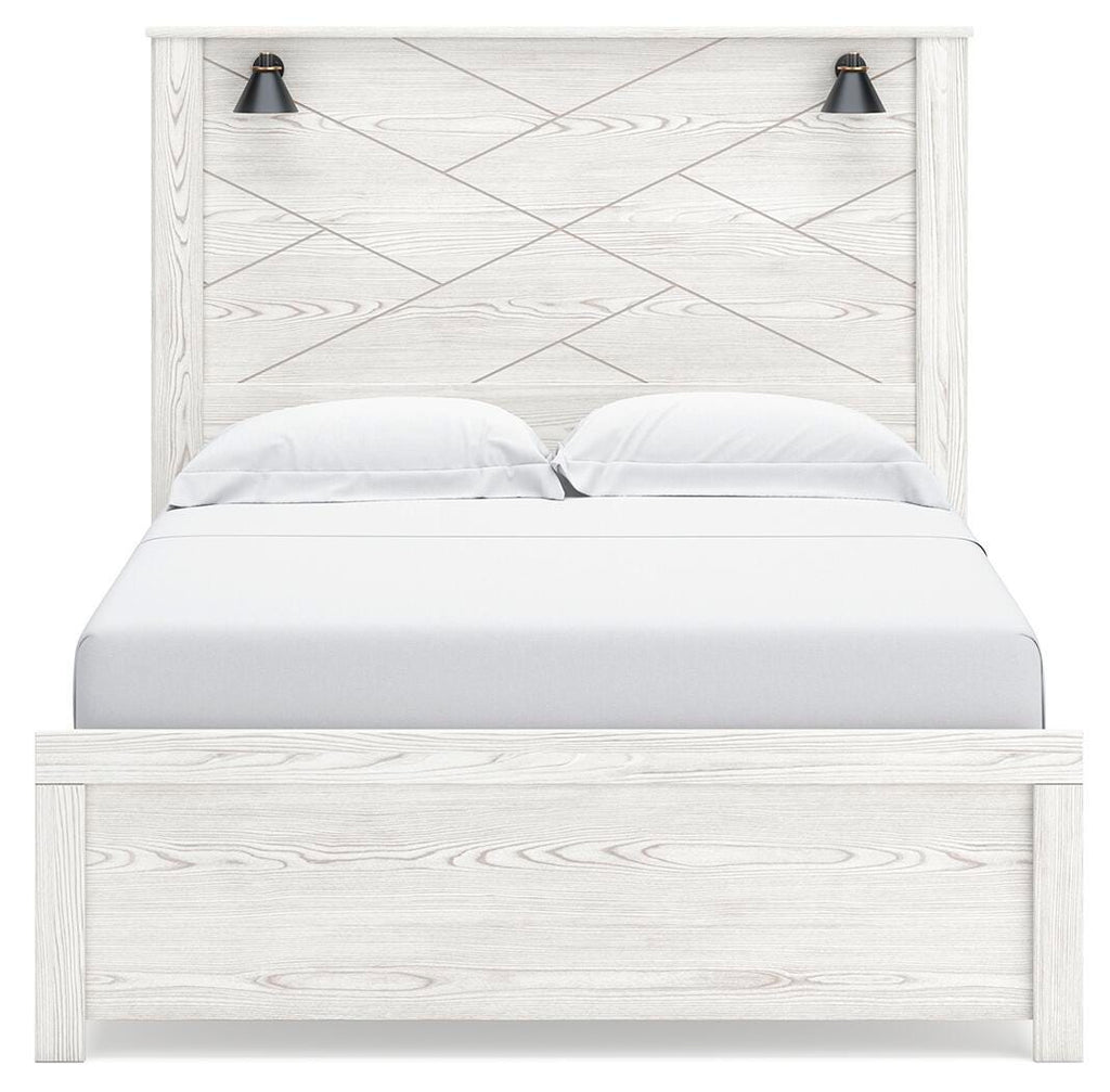 Gerridan Queen Panel Bed with Sconce Lights — view 3
