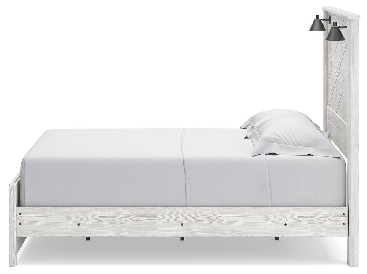 Gerridan Queen Panel Bed with Sconce Lights — view 7