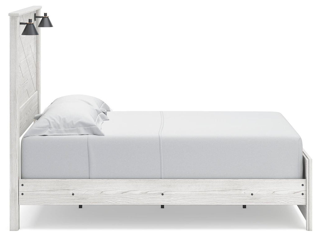 Gerridan Queen Panel Bed with Sconce Lights — view 5