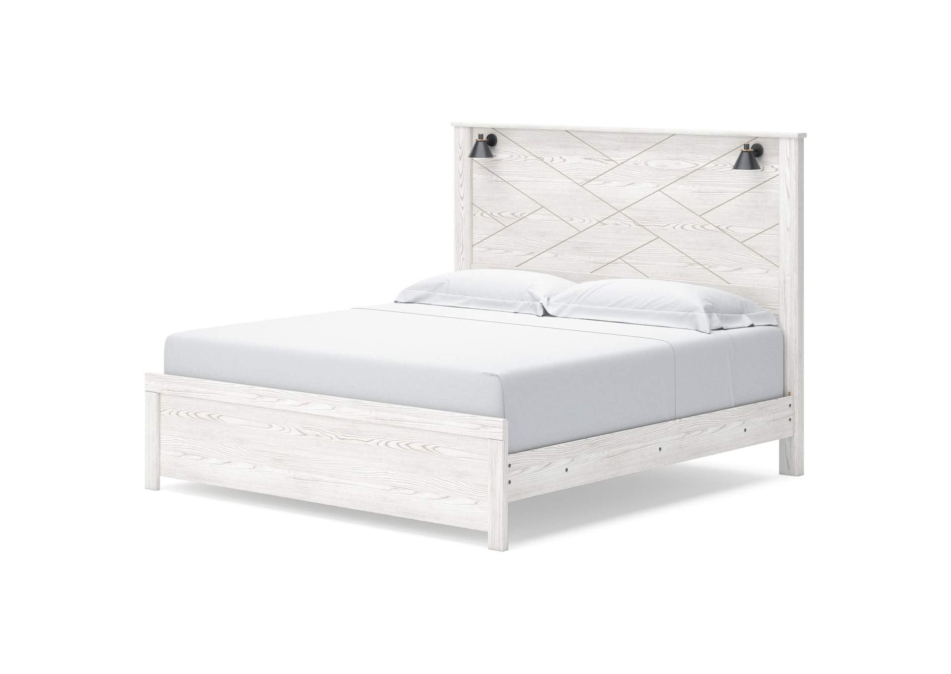 Gerridan King Panel Bed and Dresser angled view