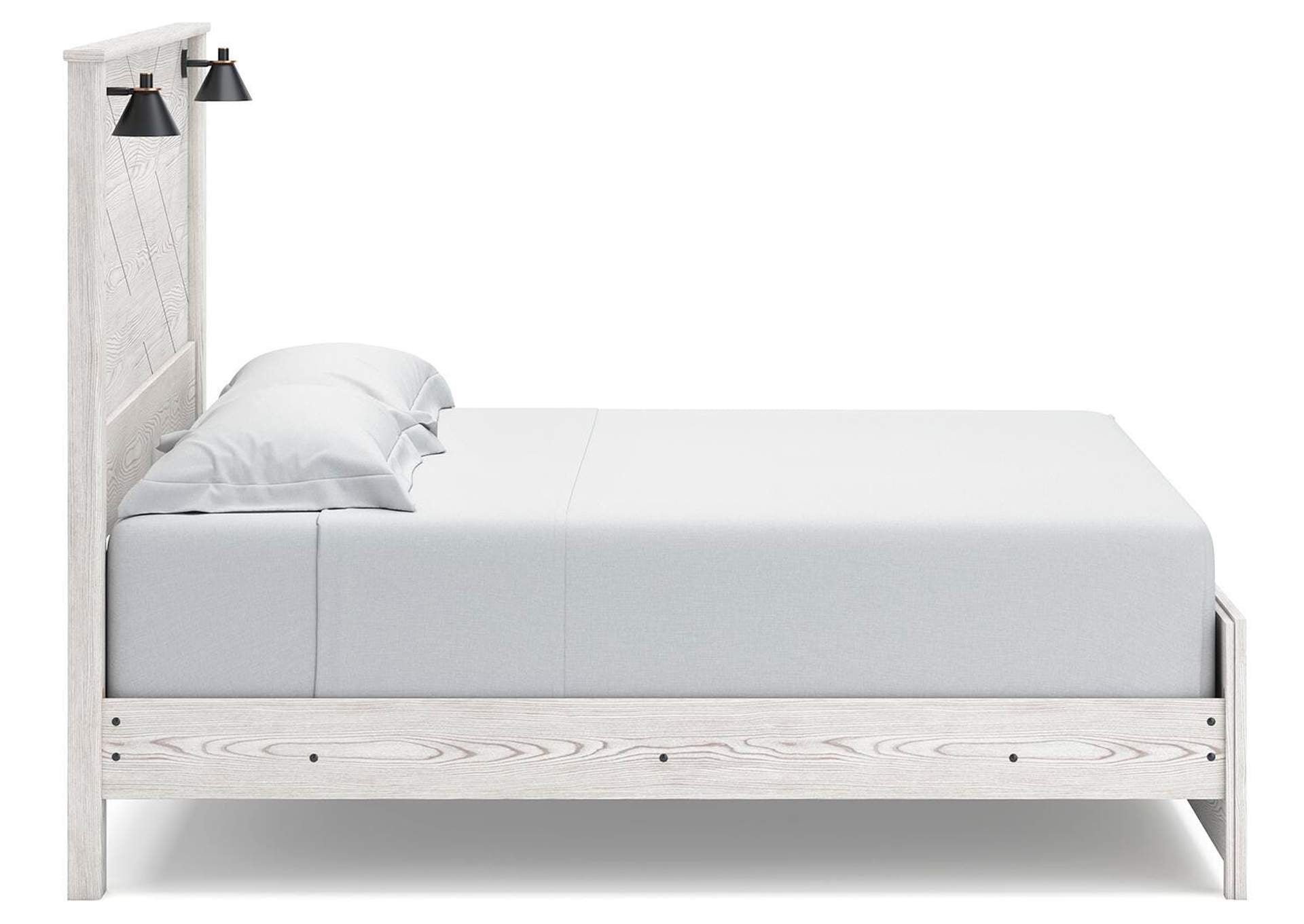 Gerridan King Panel Bed, Dresser, Mirror and 2 Nightstands side view