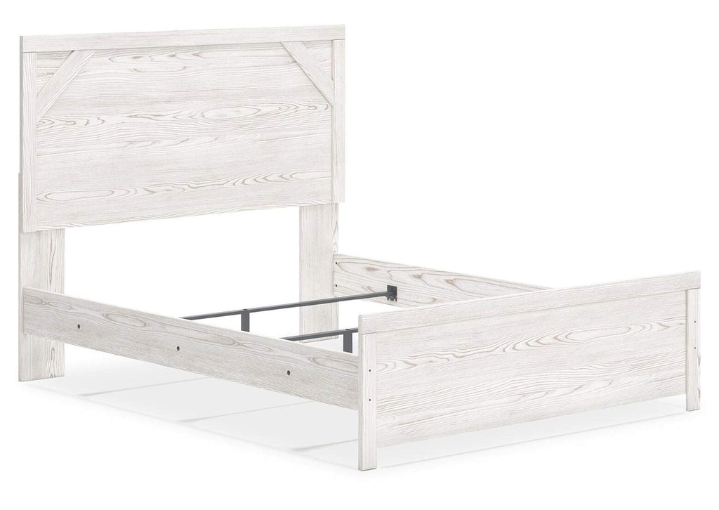 Gerridan Queen Panel Bed angled view