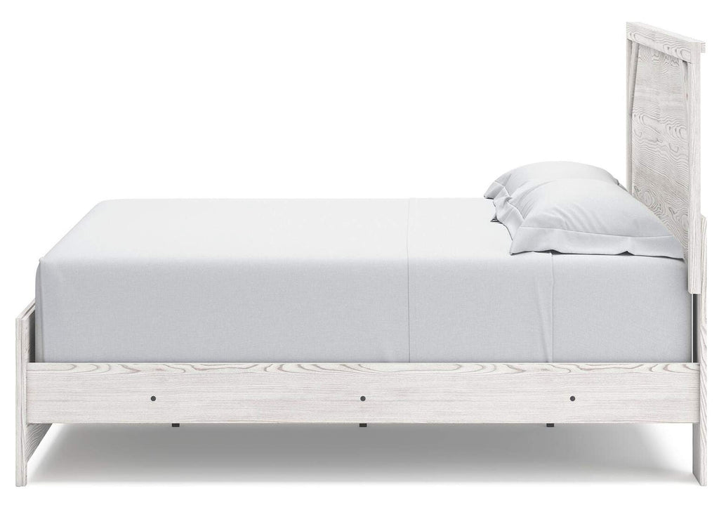 Gerridan King Panel Bed with Mirrored Dresser and 2 Nightstands side view