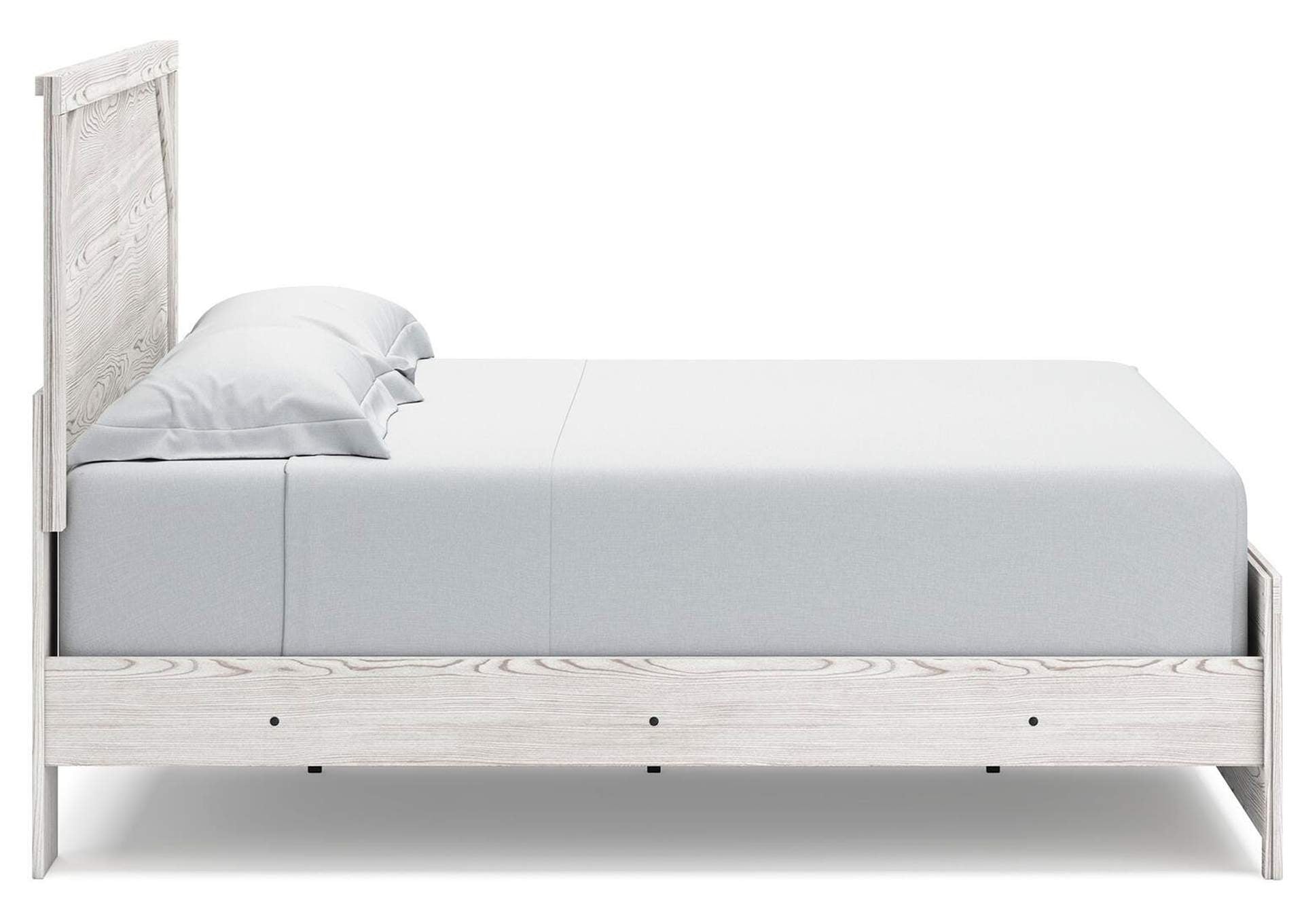 Gerridan King Panel Bed with Mirrored Dresser and 2 Nightstands side view