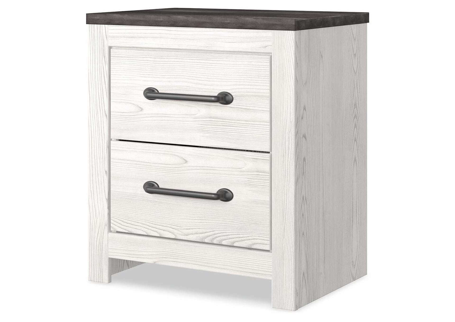 Gerridan Queen Panel Bed with Mirrored Dresser, Chest and Nightstand angled view