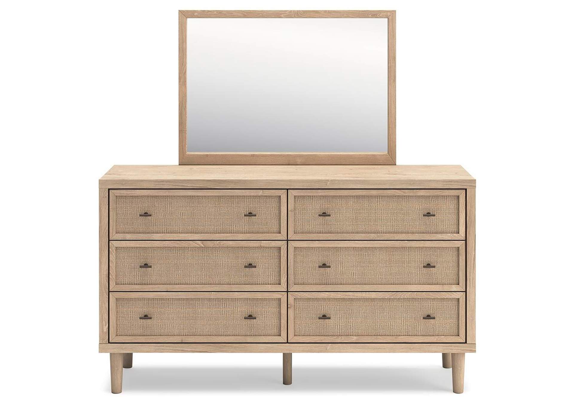 Cielden Queen Panel Bed, Dresser, Mirror and 2 Nightstands front view
