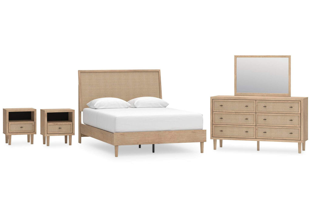 Cielden Queen Panel Bed, Dresser, Mirror and 2 Nightstands