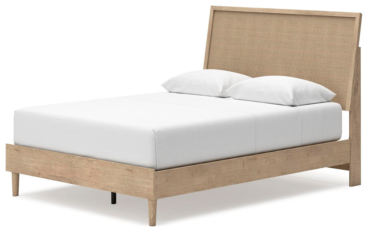 Cielden Queen Panel Bed in Two-tone, angle view