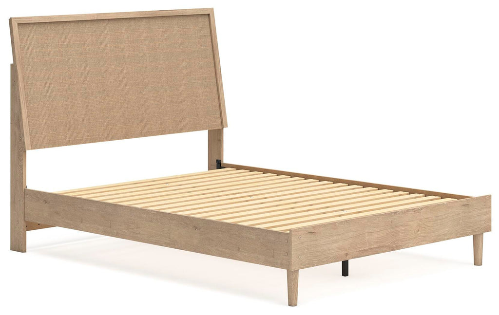 Cielden Queen Panel Bed in Two-tone, angle view