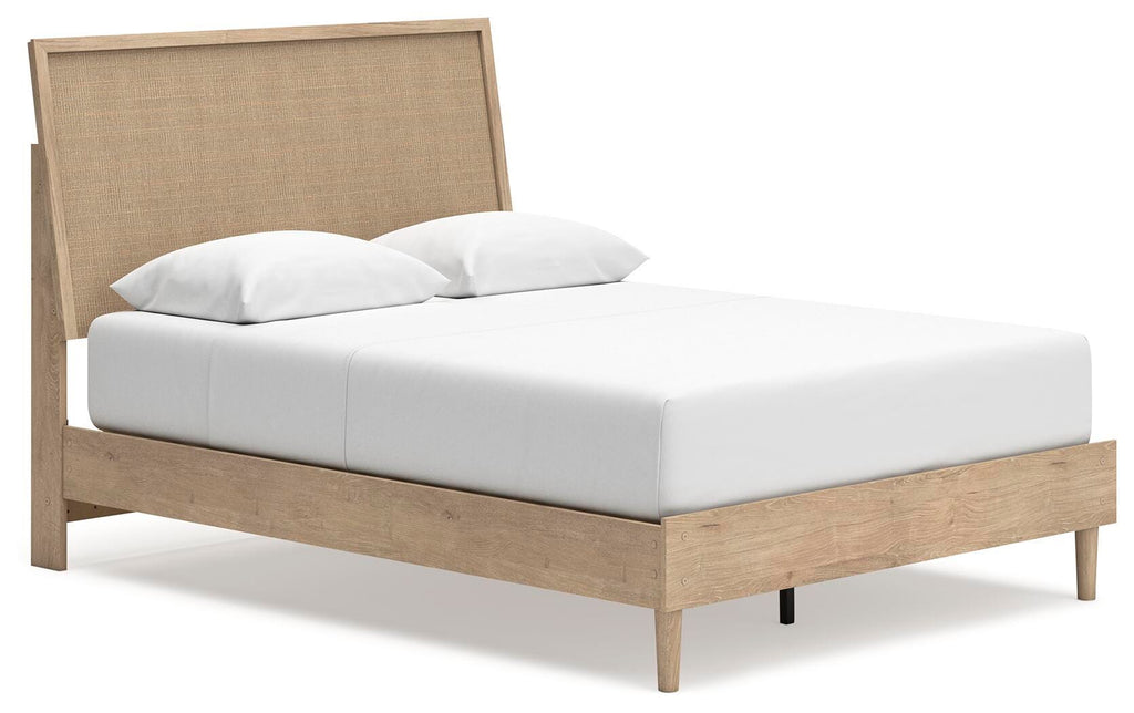 Cielden Queen Panel Bed in Two-tone, angle view