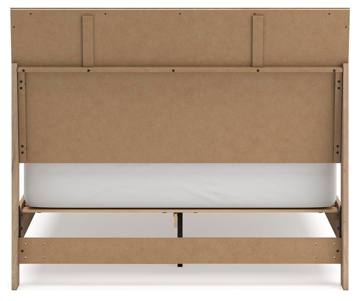 Cielden Queen Panel Bed in Two-tone, back view