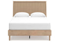 Cielden Queen Panel Bed with Mirrored Dresser