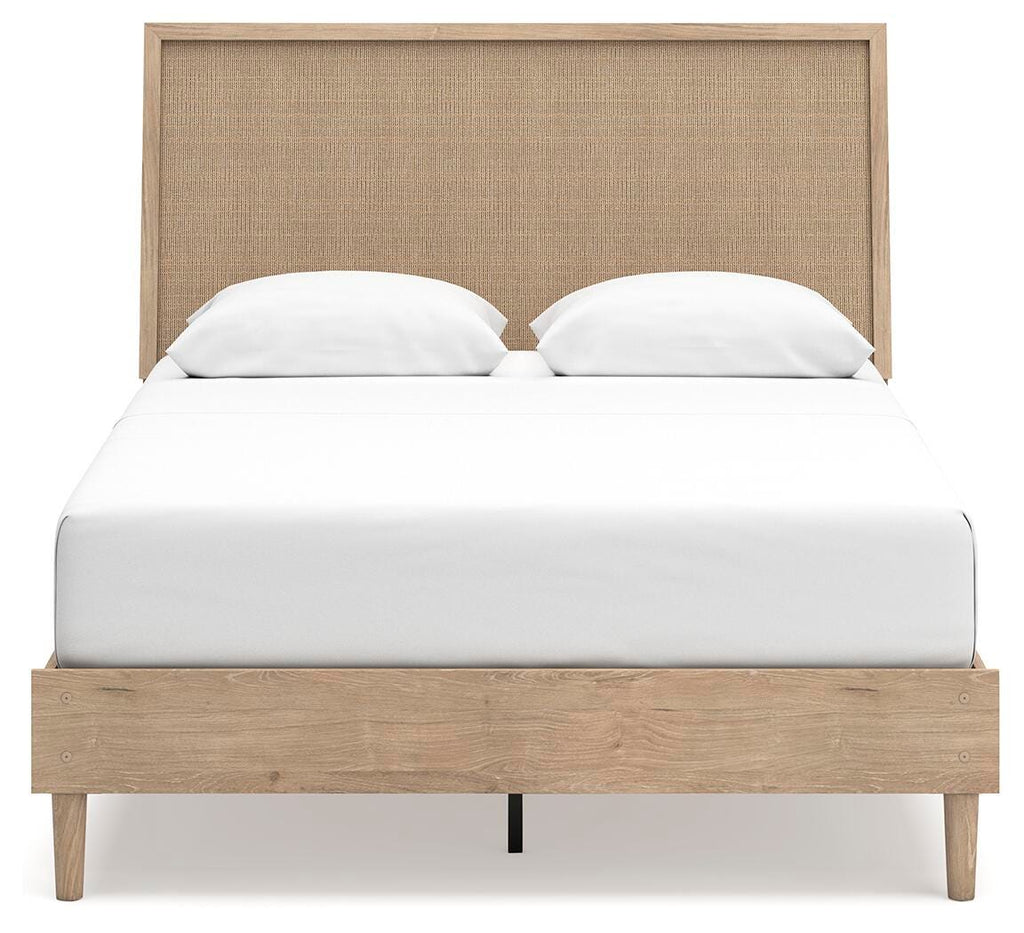 Cielden Queen Panel Bed in Two-tone, front view