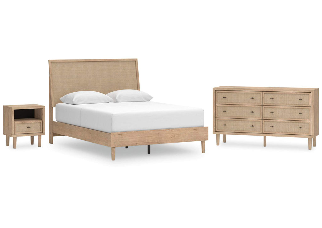 Cielden Queen Panel Bed with Dresser and Nightstand