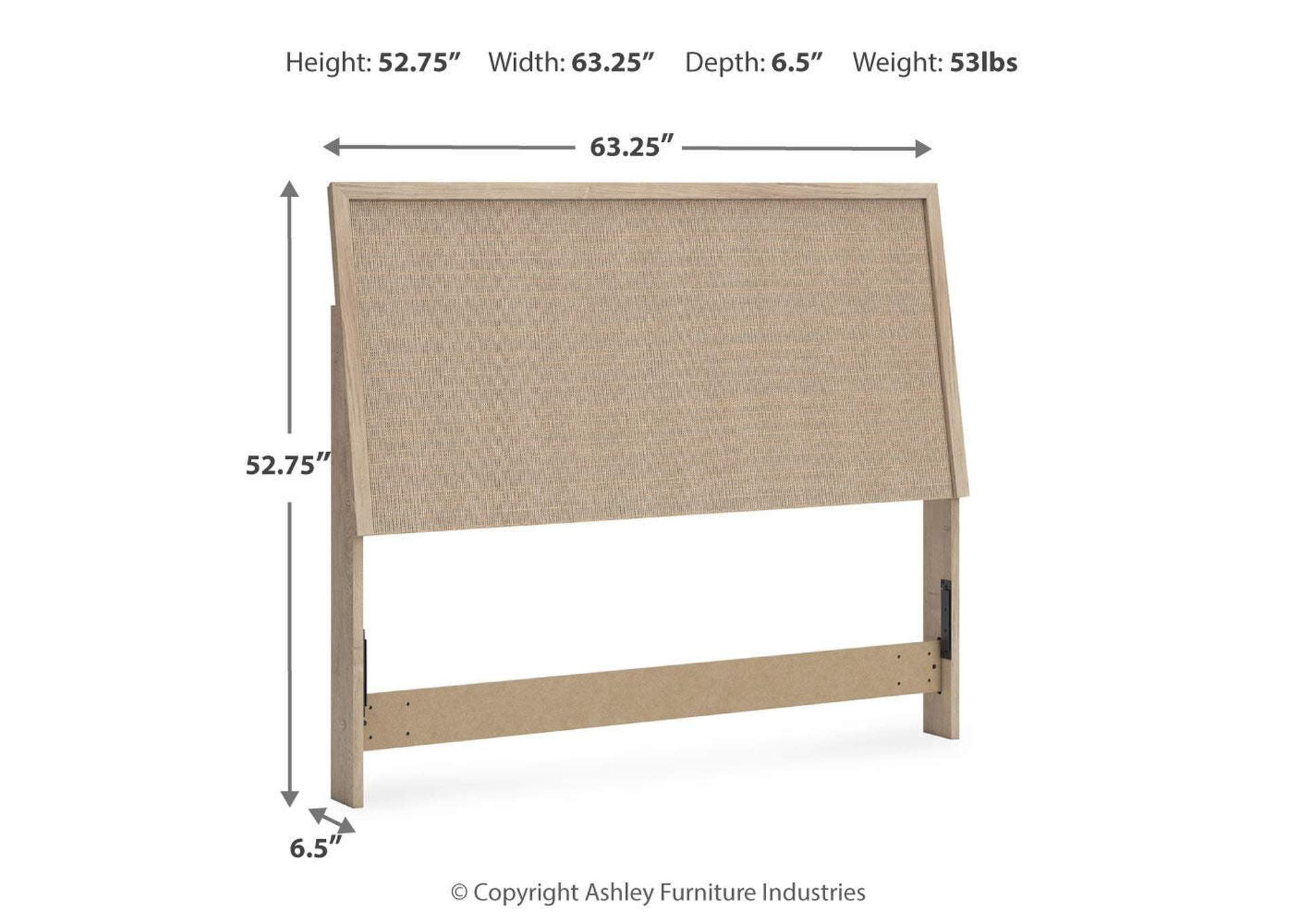 Cielden Queen Panel Headboard, Dresser, Mirror and 2 Nightstands dimensions