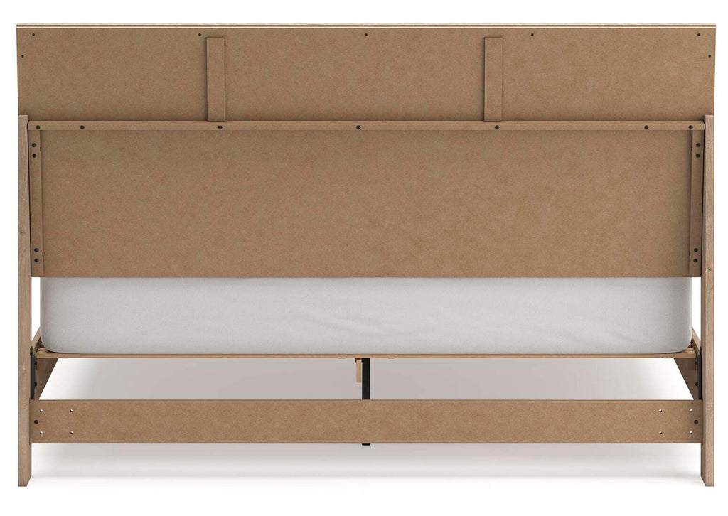 Cielden King Panel Bed with 2 Nightstands