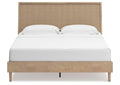Cielden King Panel Bed with Mirrored Dresser and Chest