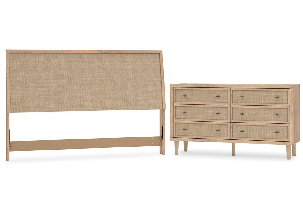 Cielden King Panel Headboard and Dresser