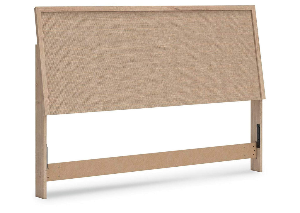 Cielden King Panel Headboard, Dresser and 2 Nightstands angled view