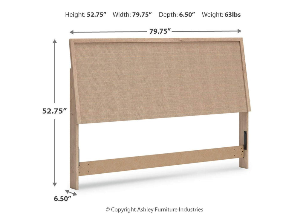 Cielden King Panel Headboard, Dresser and 2 Nightstands dimensions
