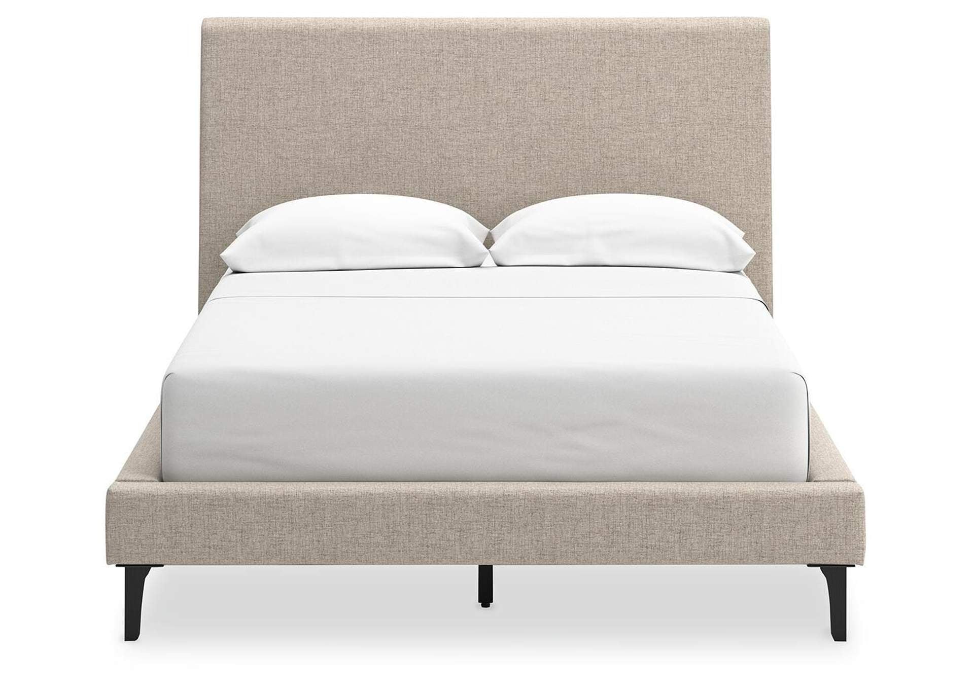 Cielden Full Upholstered Bed with Roll Slats, Dresser, Mirror and Chest