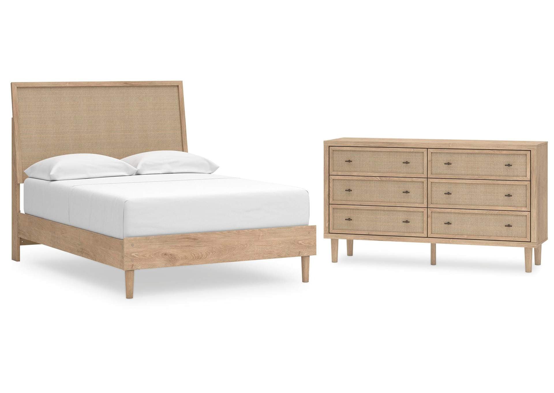 Cielden Full Panel Bed with Dresser