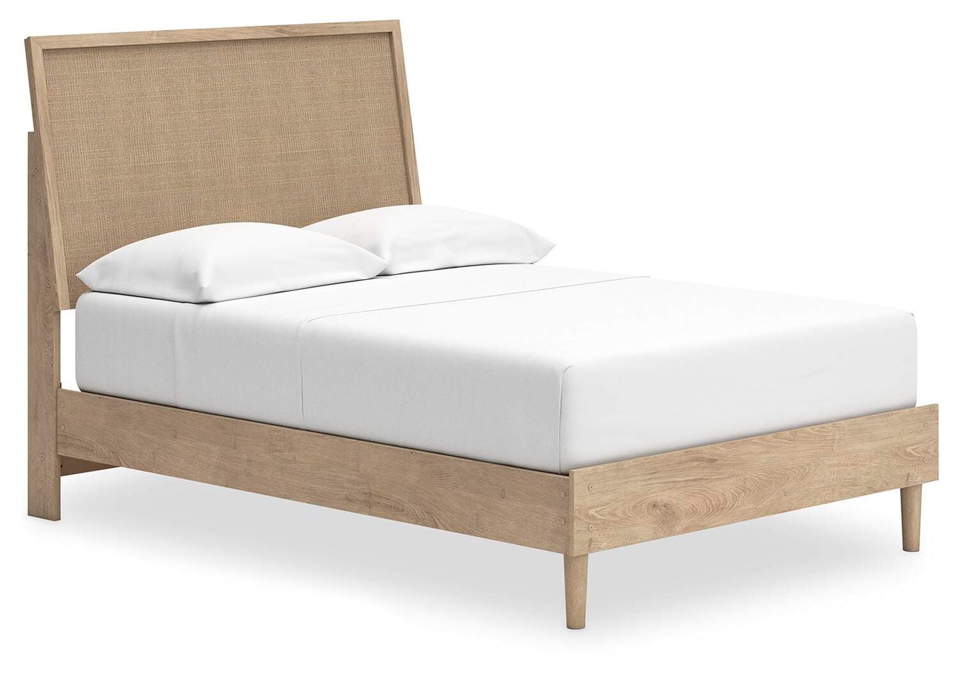 Cielden Full Panel Bed with Dresser and 2 Nightstands angled view