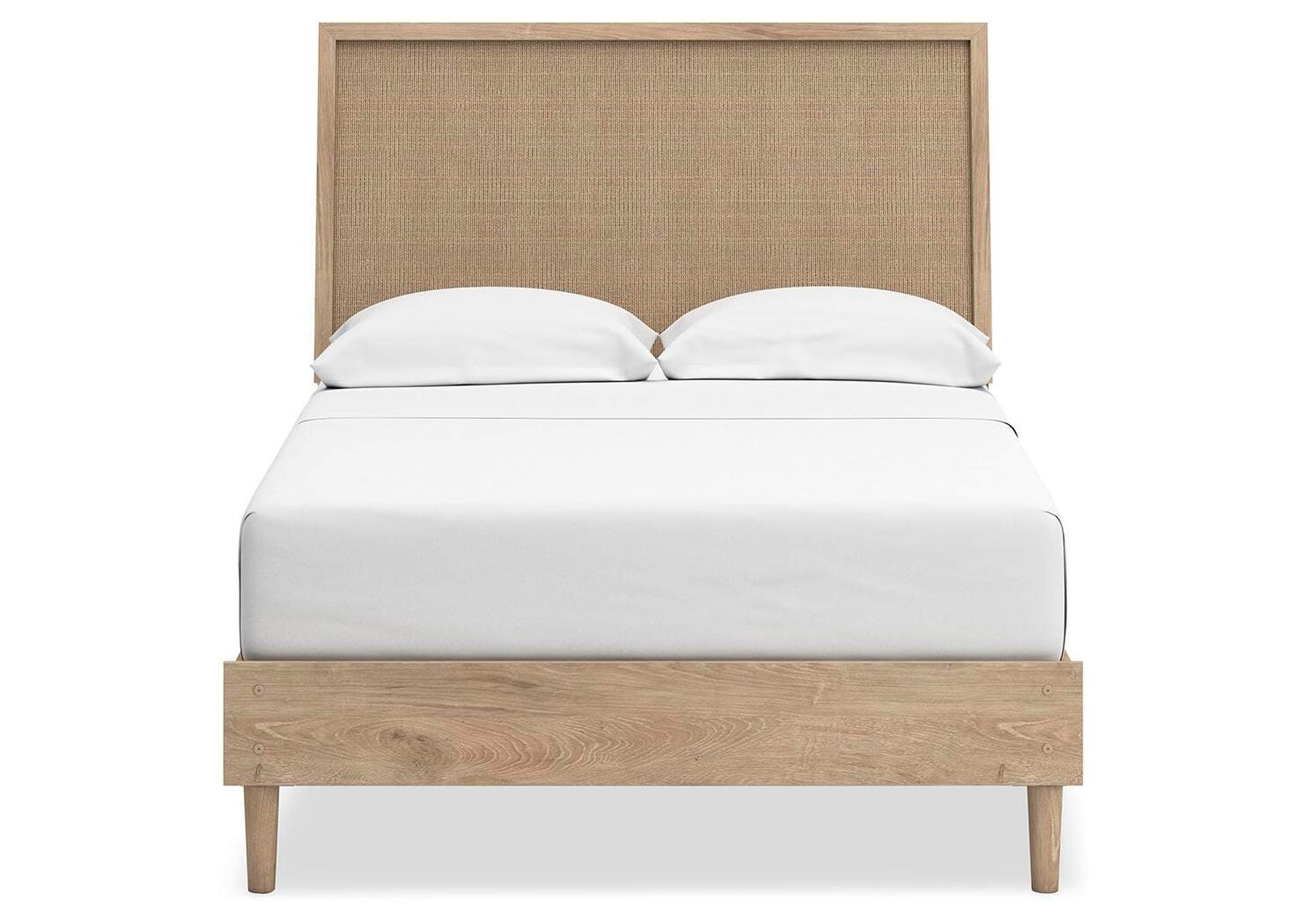 Cielden Full Panel Bed with Mirrored Dresser and Chest