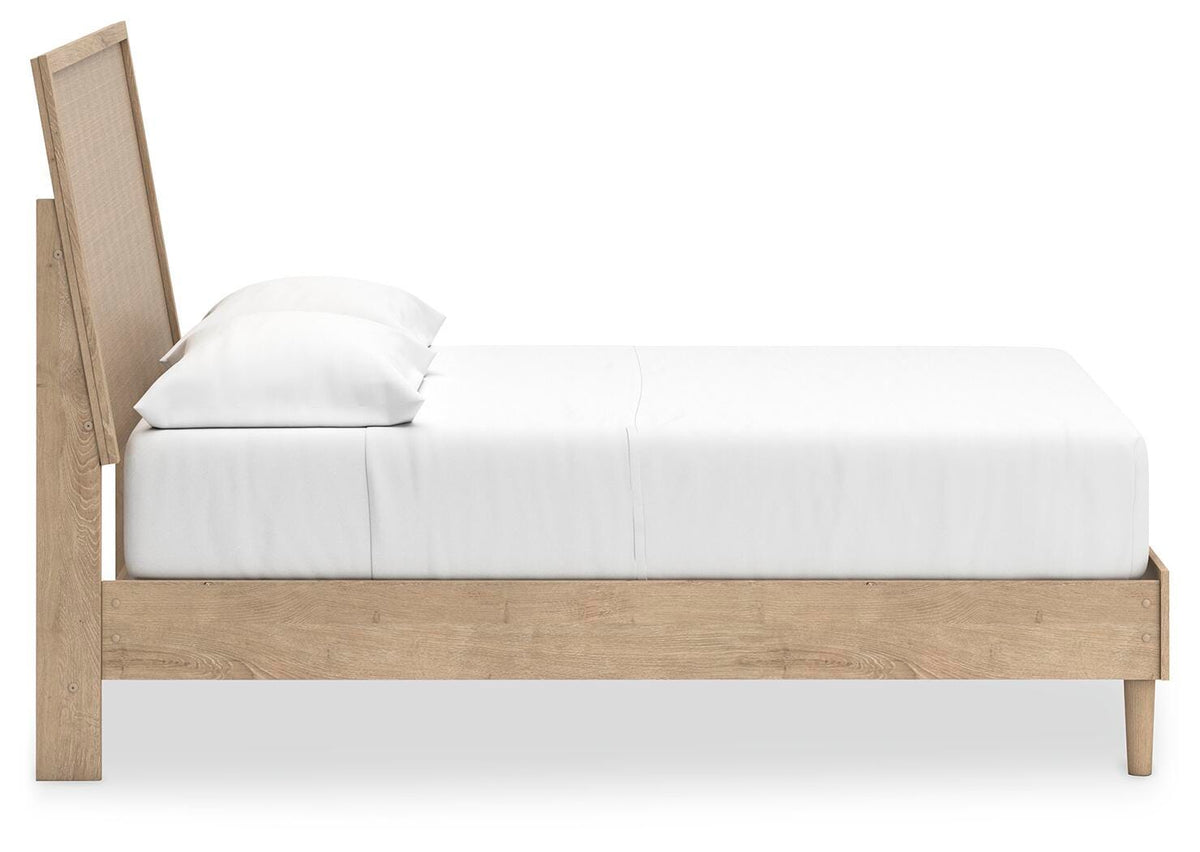Cielden Full Panel Bed in Two-tone, side view