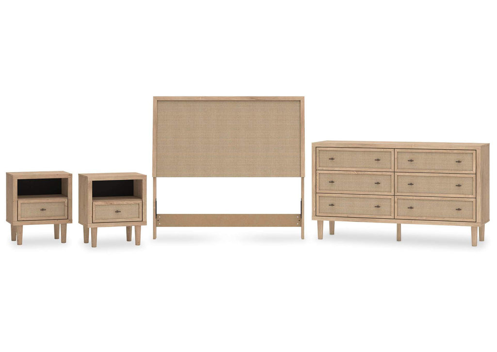 Cielden Full Panel Headboard, Dresser and 2 Nightstands