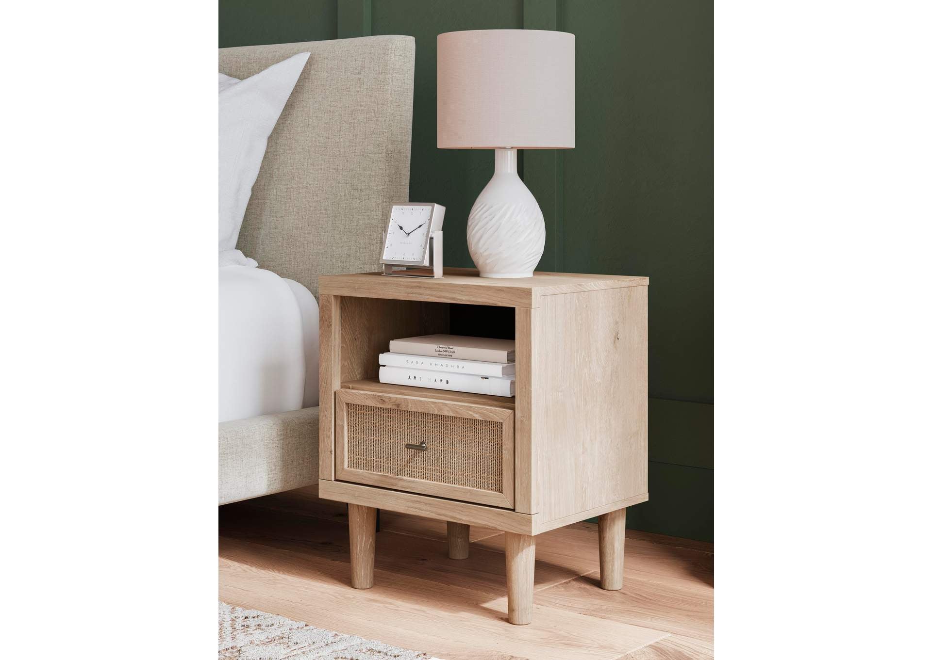 Cielden Queen Panel Bed with Mirrored Dresser, Chest and Nightstand