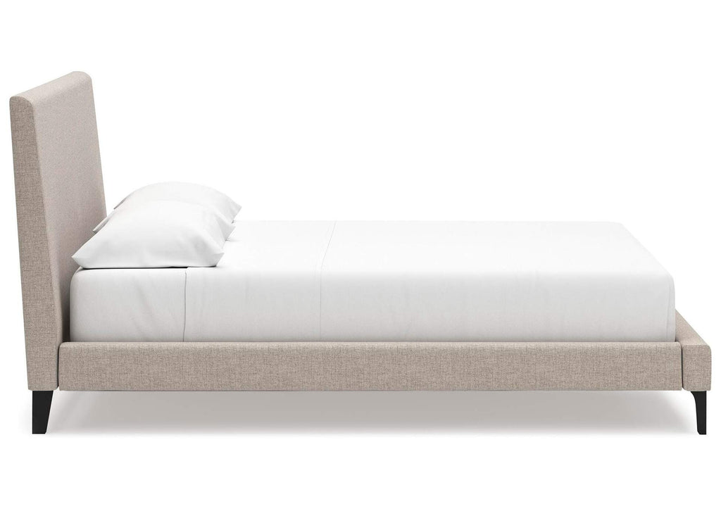 Cielden California King Upholstered Bed with Roll Slats side view