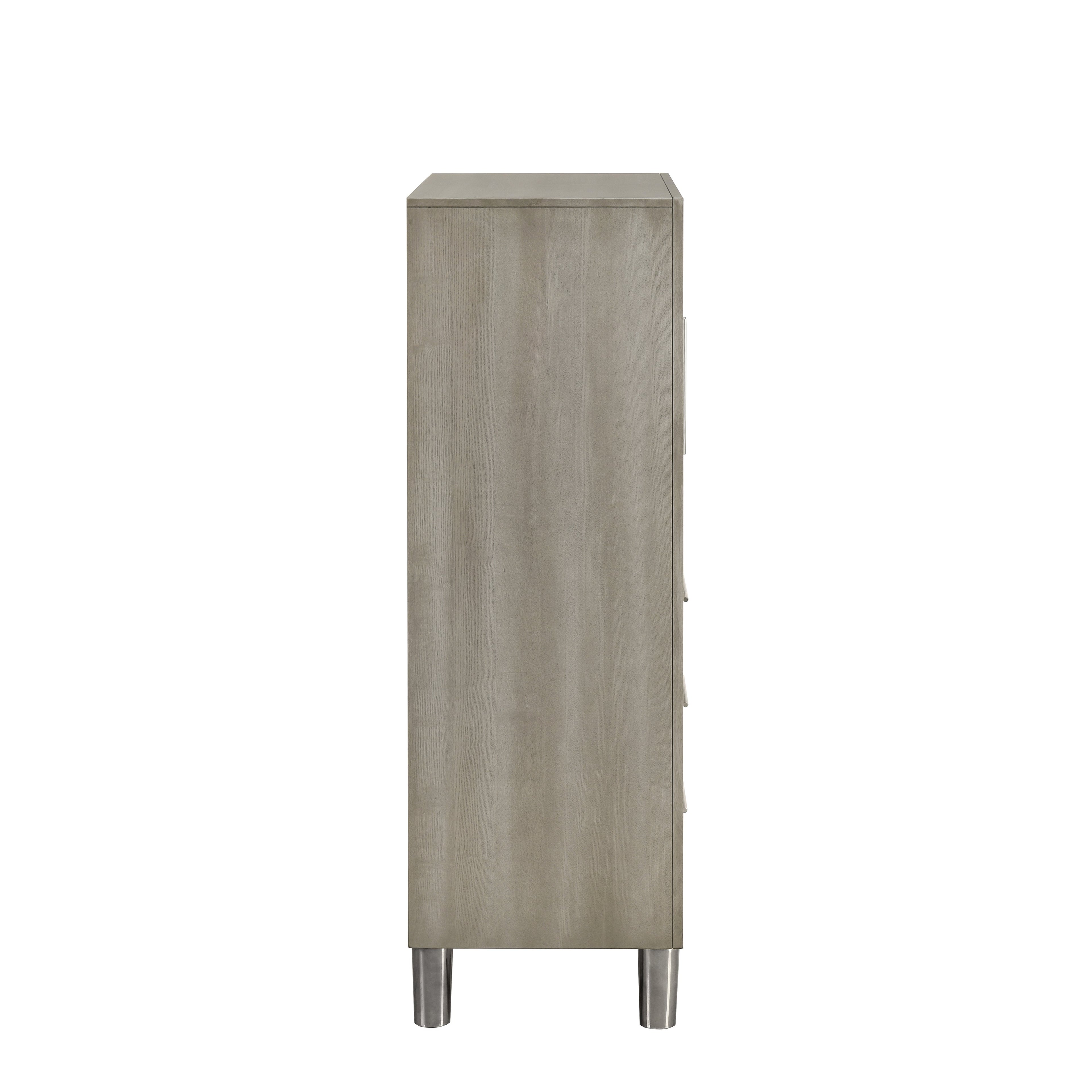 Lennox Door Chest With Led Light-Gray