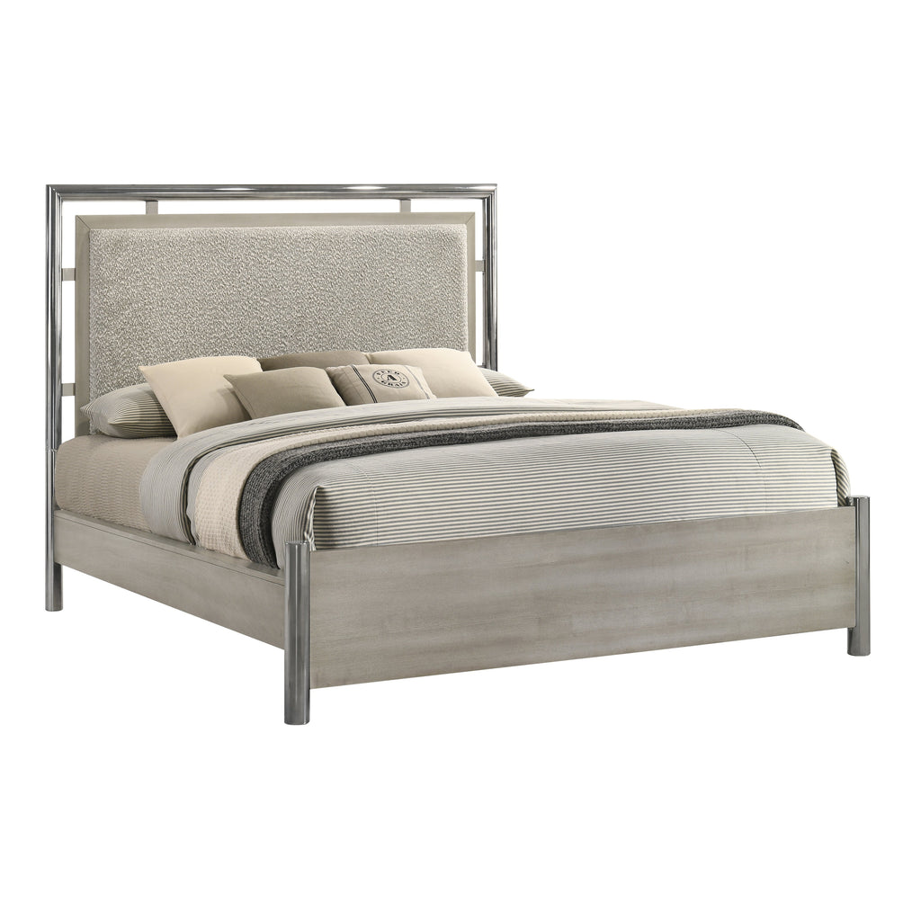 Lennox King Bed - Gray