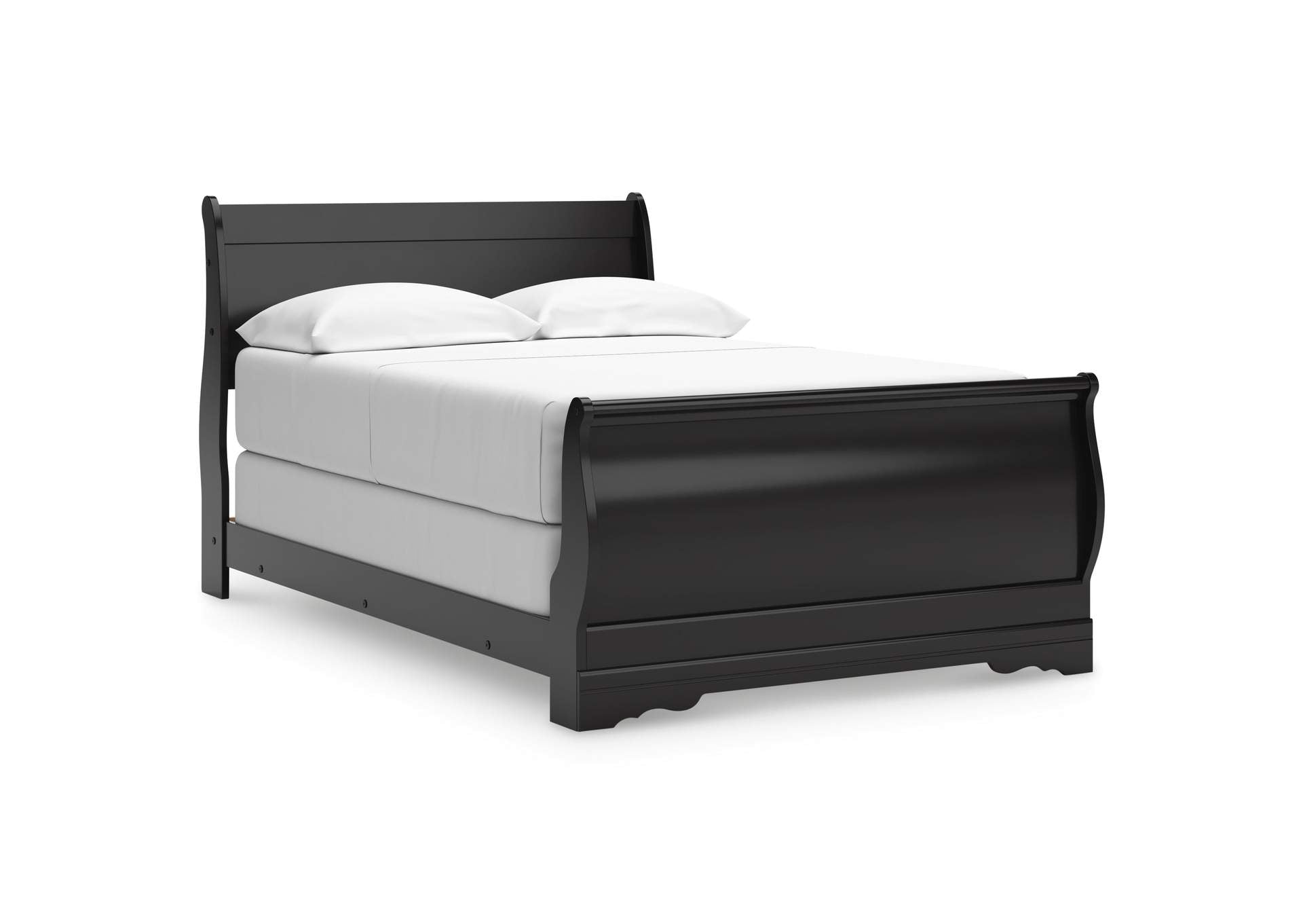 Huey Vineyard Full Sleigh Bed angled view