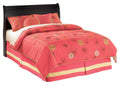 Huey Vineyard Full Sleigh Headboard Bed with Mirrored Dresser and Chest