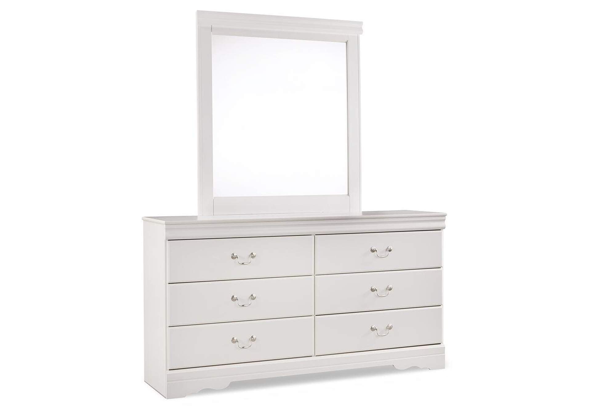 Anarasia Queen Sleigh Headboard, Dresser, Mirror, Chest and 2 Nightstands