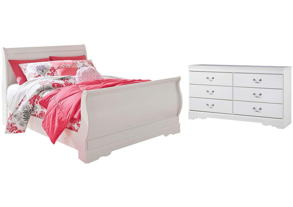 Anarasia Full Sleigh Bed with Dresser