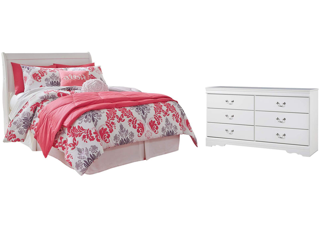 Anarasia Full Sleigh Headboard and Dresser