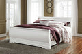Anarasia Queen Sleigh Bed in White