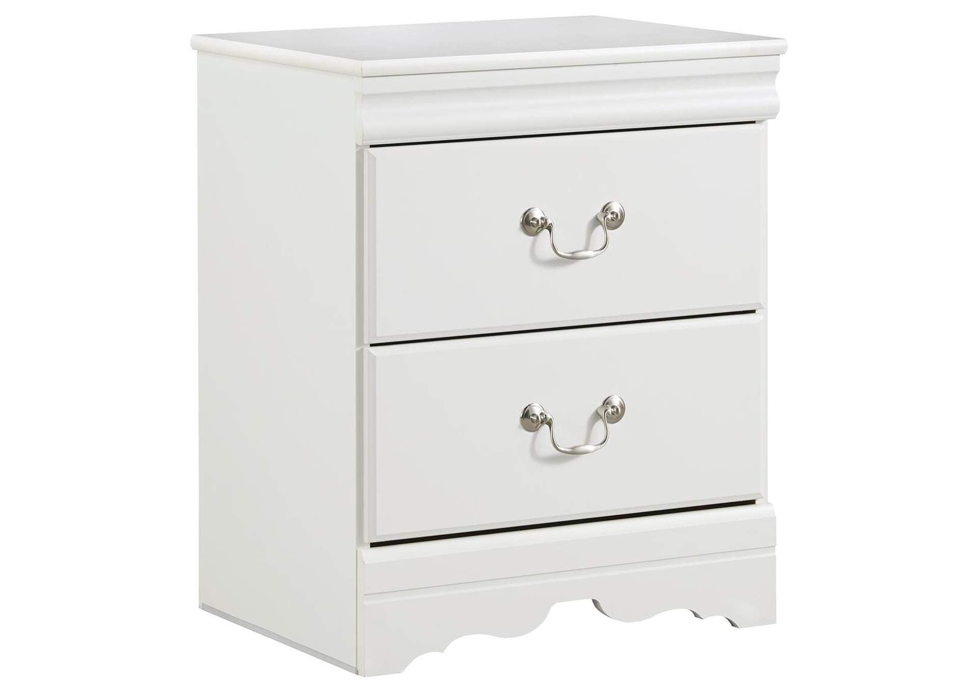 Anarasia Queen Sleigh Bed with Mirrored Dresser and Nightstand